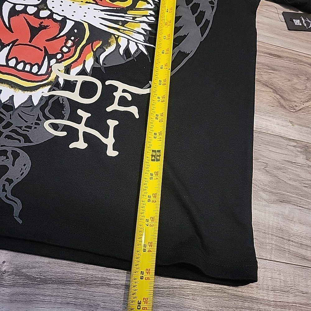 Ed Hardy Tattoo Tiger T-Shirt Retro Graphic Mens Size‎ L Black NEW - Picture 4 of 10